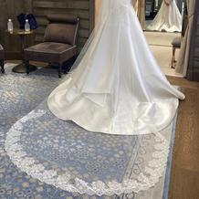 ヴェールは柄付きにしました