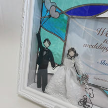 友人手作りのウェルカムボード