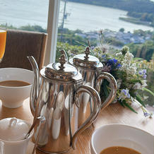 浜名湖の景色とカフェオレボウル