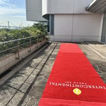 集合写真などに使用できるテラス