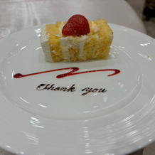 受付を担当してくださった方にはプレート