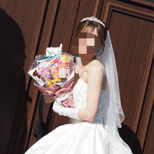 お菓子ブーケ持ち込み