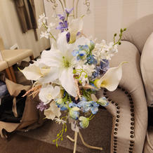 ブーケは造花にしました