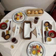 披露宴後に用意して頂いた新郎新婦の食事