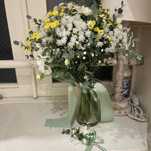 ゲストに選んでもらったお花で作ったブーケ