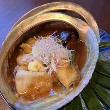 名物の鮑なべです。