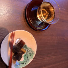 デザートの菊水羊羹です。