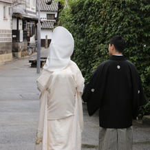 縮緬の白無垢と紋付袴