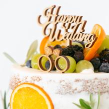 ケーキトッパーは持込み