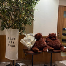 披露宴会場の横