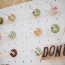 自作のドーナツウォール