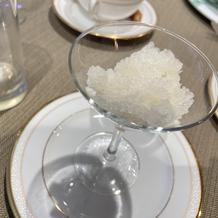 お口直しシャーベット