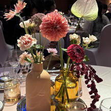 ゲストテーブル装花
