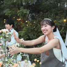 フラワービュッフェ中