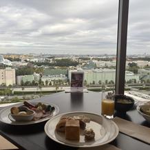 朝食は、クラブラウンジでいただきました