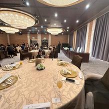 披露宴会場です