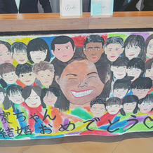 生徒手作りのお祝い