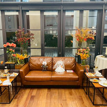 高砂ソファにウェルカムドール