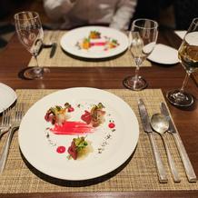 当日のコース料理