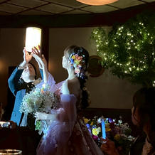 高砂の木も歌に合わせて点灯