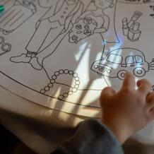 子供はお絵描き道具ありました