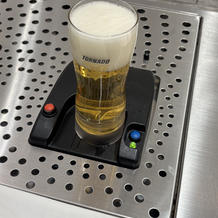 ウェルカムパーティーで提供されるビール