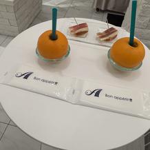 ウェルカムパーティーで提供されるジュース