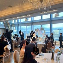 披露宴会場の雰囲気です