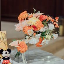 前撮りのブーケ