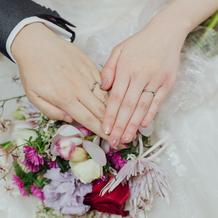 リングとブーケ