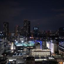 披露宴会場の夜景