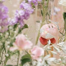 メインソファーの飾り付けもカービィで