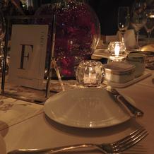 キャンドルの演出が素敵でした