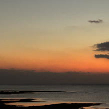 会場の隣にあるビーチからのサンセット