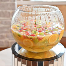 ケーキカットの替りのフルーツポンチ