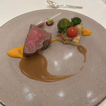 メインの奥羽牛のステーキ