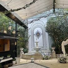 ガーデン。挙式もできる。