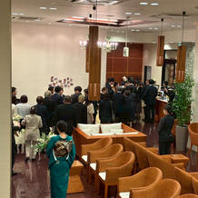 送賓時のロビー