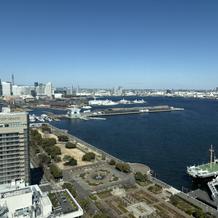 挙式の行われた展望フロアからの景色