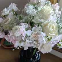 飾り付けのお花　持ち帰り後の写真です
