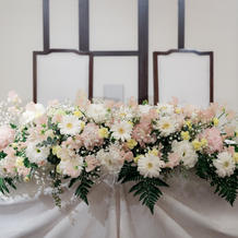 グランフローラメインテーブルの花