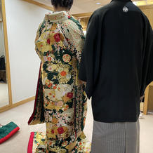 衣装屋さんで試着した日の写真