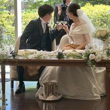 お庭が見える場所でとても良かった
