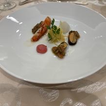 特別メニューの魚料理