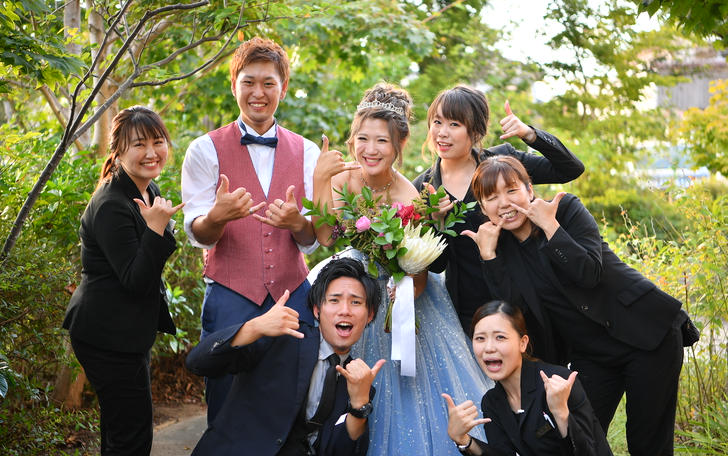 おふたりに関わる全てのスタッフが一貫性のチームとなり結婚式を創りあげます。